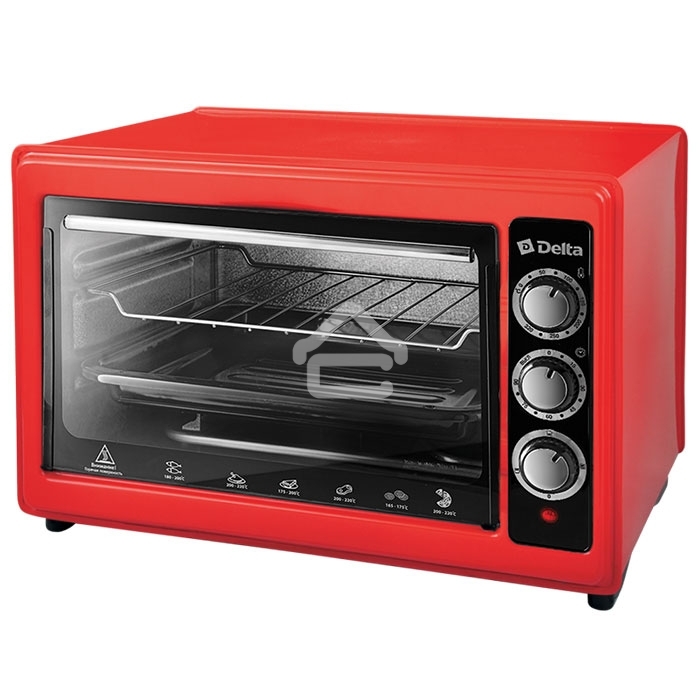 Мини-печь Delta D-0123 красная