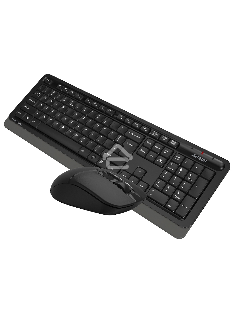 Клавиатура + мышь A4Tech Fstyler FG1012 клав:черный/серый мышь:черный USB беспроводная Multimedia