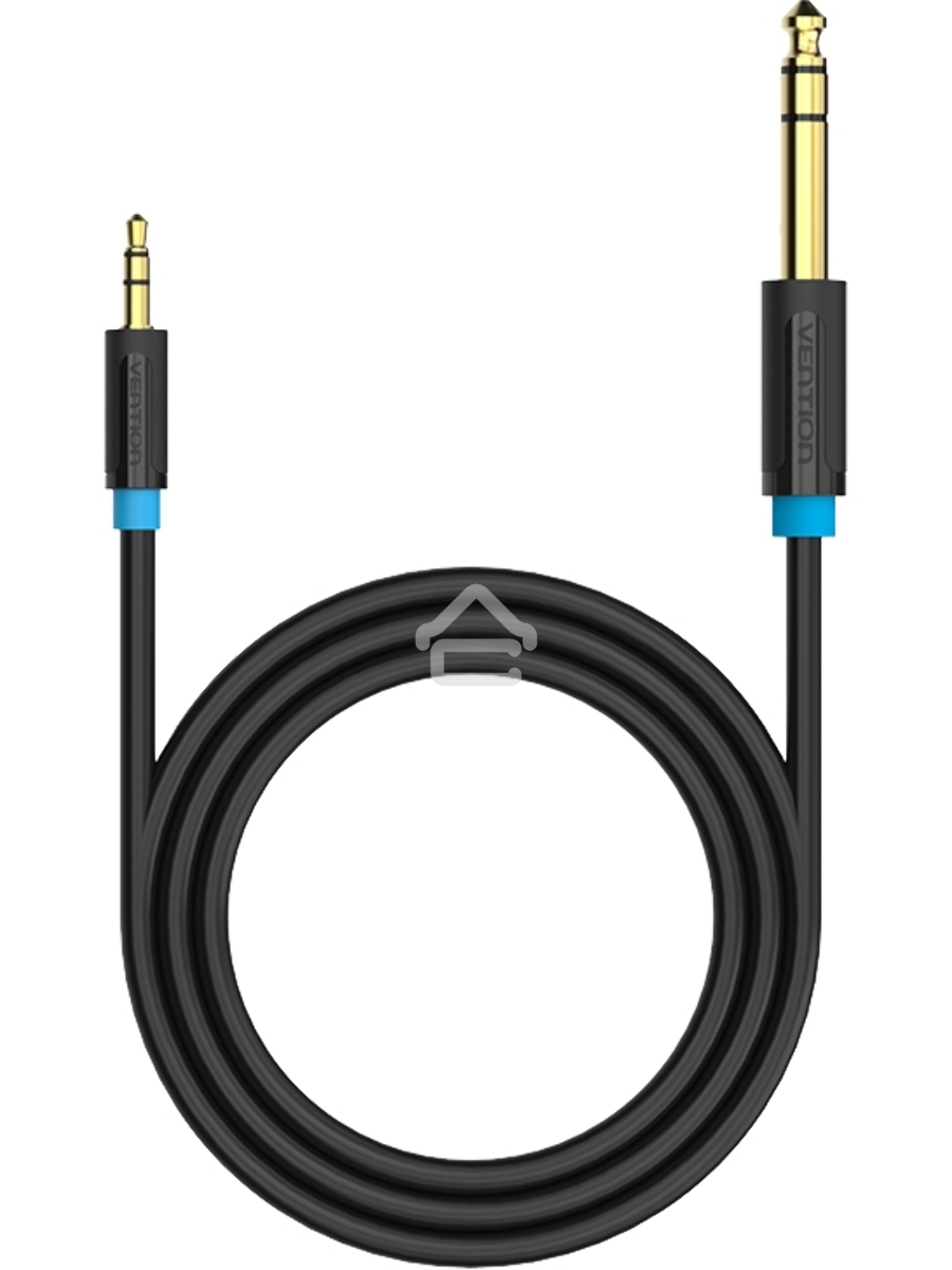Кабель Vention аудио Jack 6,5 mm M/ 3,5 M - 1 м