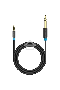Кабель Vention аудио Jack 6,5 mm M/ 3,5 M - 1 м