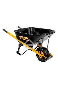 Тачка строительная, усиленная, объем 140 л, 230 кг, колесо 15х6.00-6 Denzel
