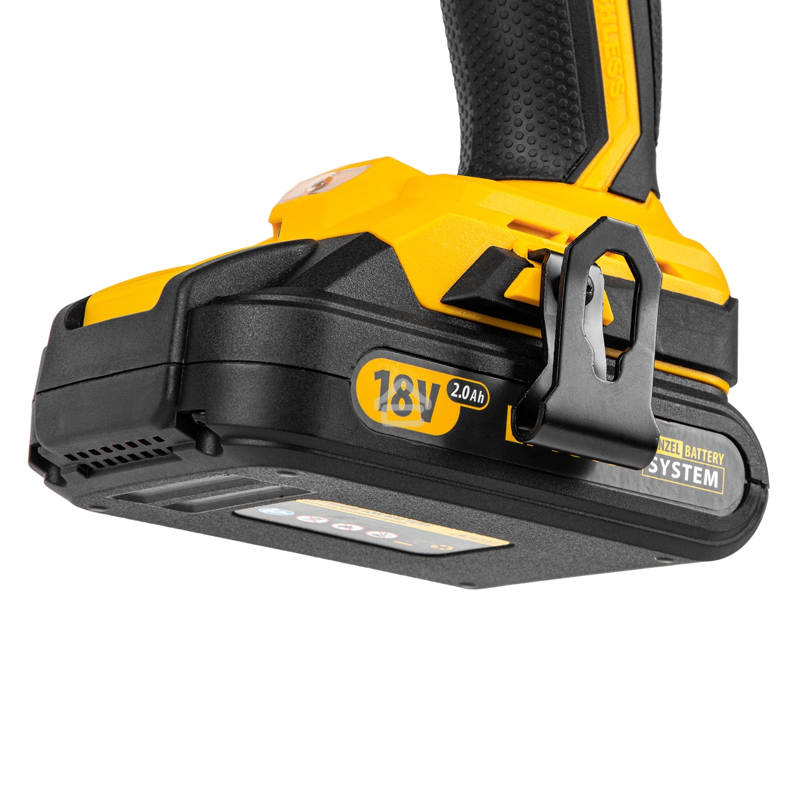 Дрель-шуруповерт аккумуляторная Denzel BLDL-IB-18-02, 18В, 2 АКБ, Кейс