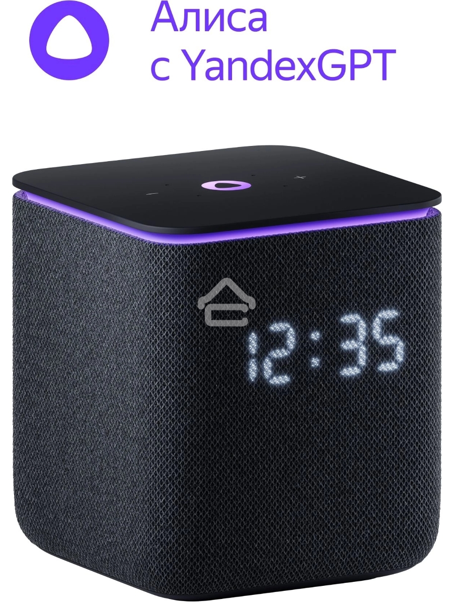 Умная колонка Яндекс Станция Миди, ZigBee, 24Вт, с голосовым ассистентом Алиса на YaGPT, черный