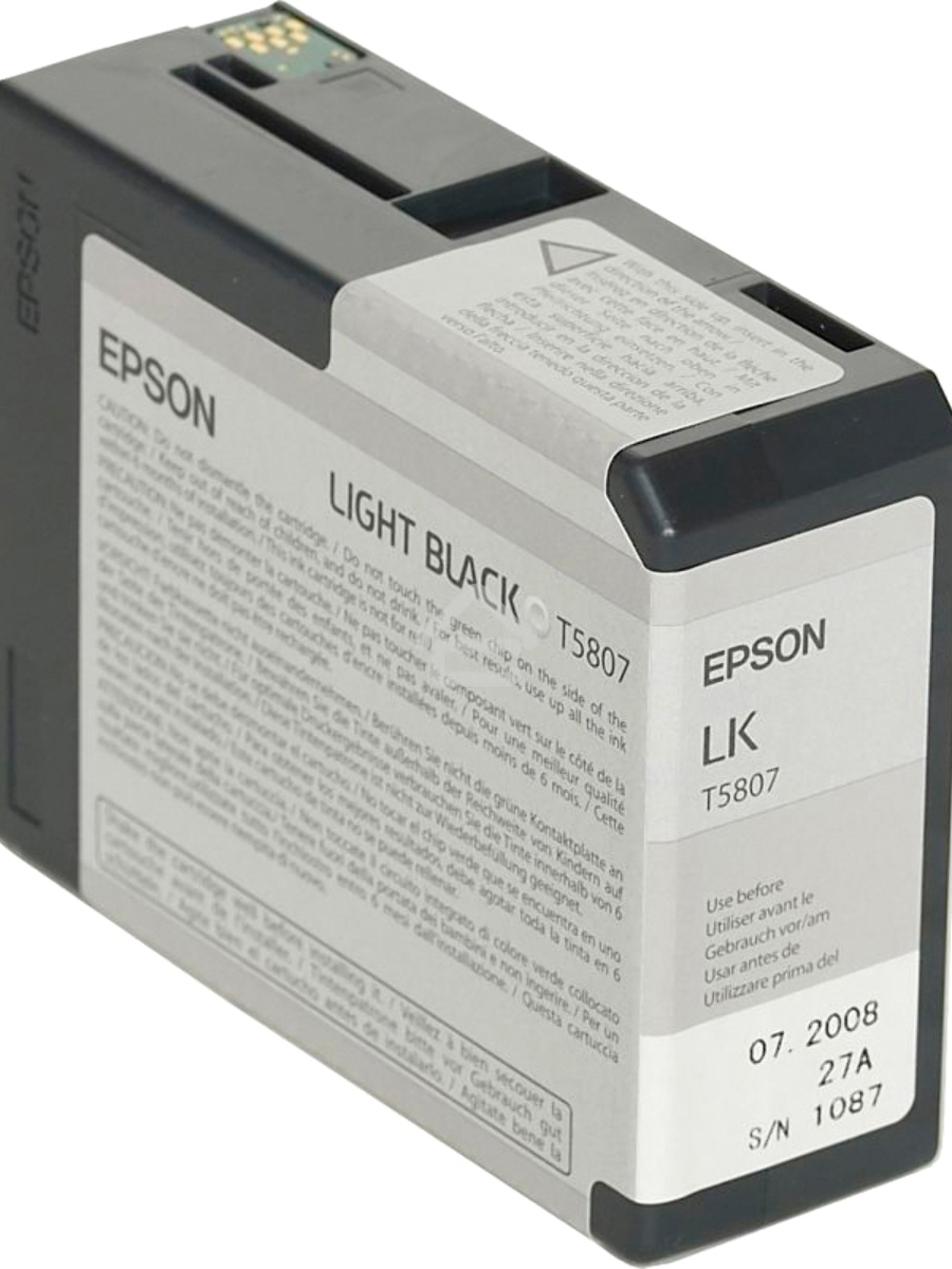 Струйный картридж EPSON C13T580700 для Stylus Pro 3800 80 мл light black