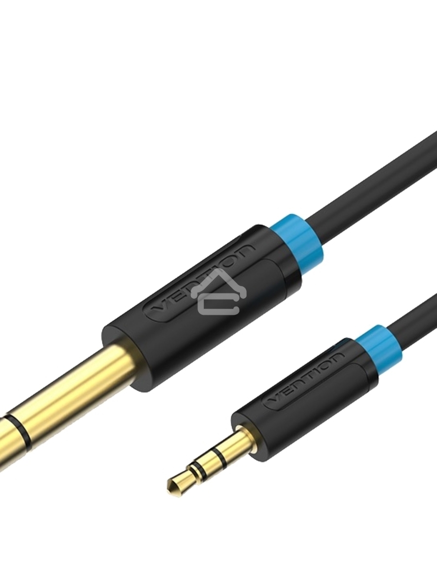 Кабель Vention аудио Jack 6,5 mm M/ 3,5 M - 1 м