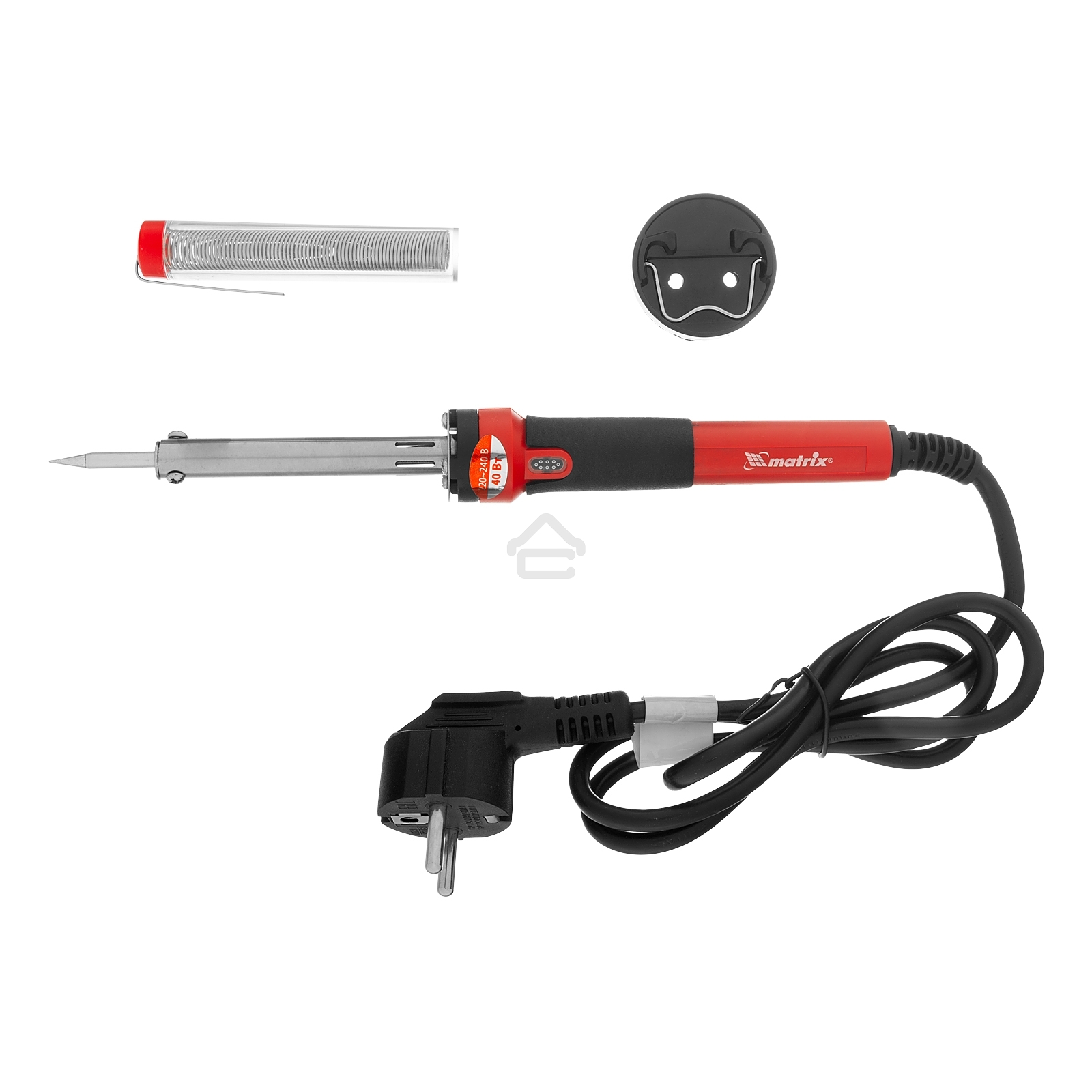 Паяльник Matrix, пл.ABS, класс защиты 1, индикатор,медный наконеч. с долговеч. покрытием,220В,40W