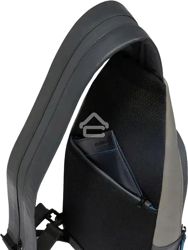 Рюкзак слинг мужской Piquadro Urban CA6540UB00/NGR, кожа, черный/серый