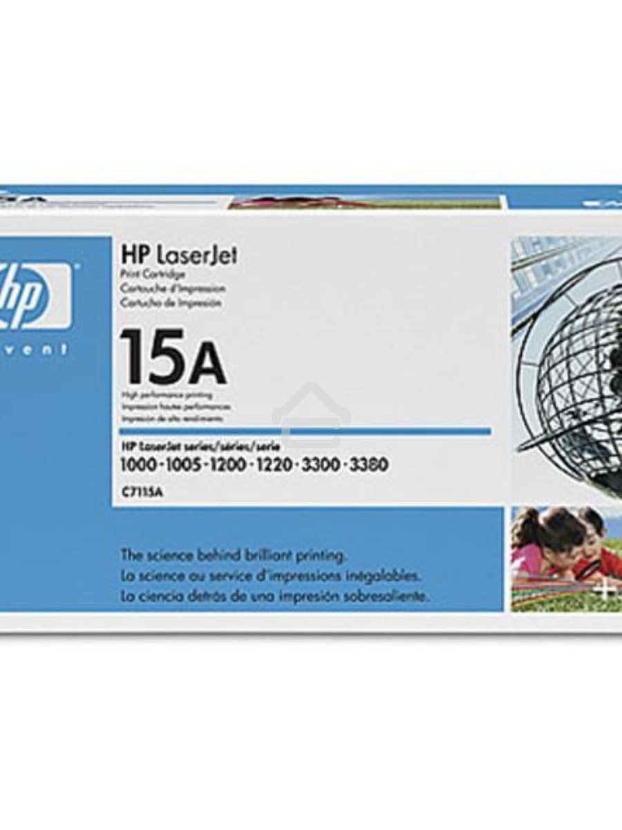 Картридж лазерный HP C7115A черный LJ 1000W/1200/1220/3300, (2500стр.)