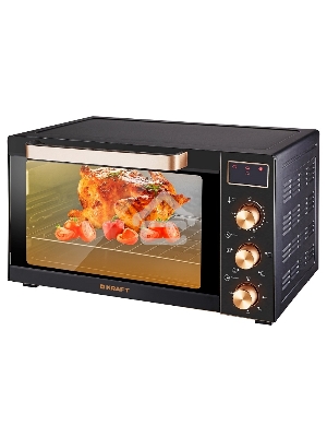 Мини-печь Kraft KF-MO 3506 KGLB (черный/золото) с дисплеем
