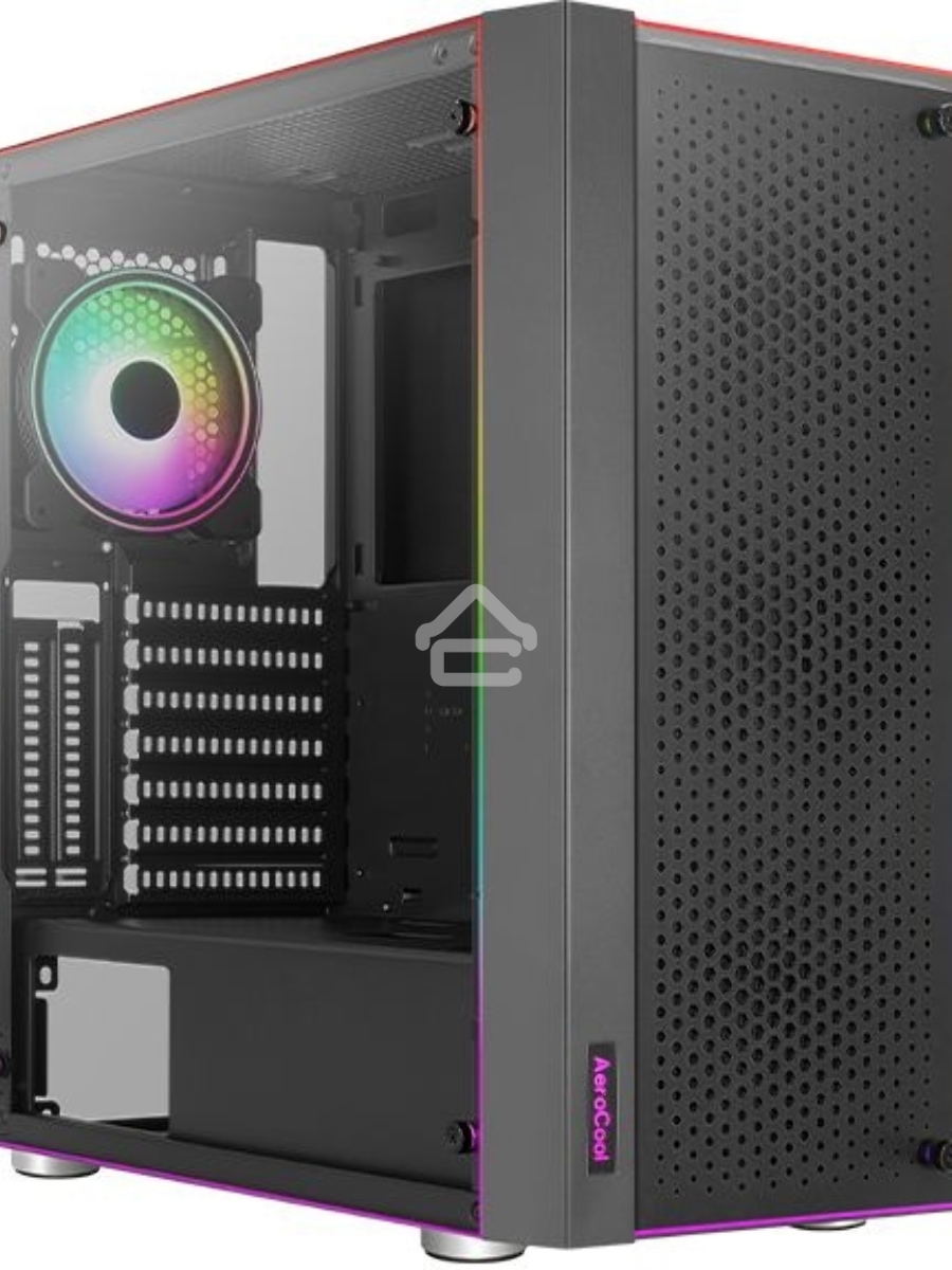Компьютерный корпус Aerocool / Formula Skribble черный без БП ATX 2x120mm 2xUSB3.0 audio bott PSU
