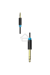 Кабель Vention аудио Jack 6,5 mm M/ 3,5 M - 1 м