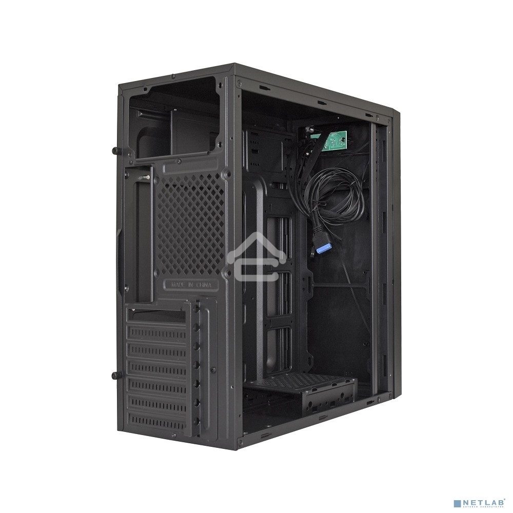 Компьютерный корпус ExeGate XP-333U черный, Miditower ATX, <XP450, Black,120mm>, 1*USB+2*USB3.0, Audio