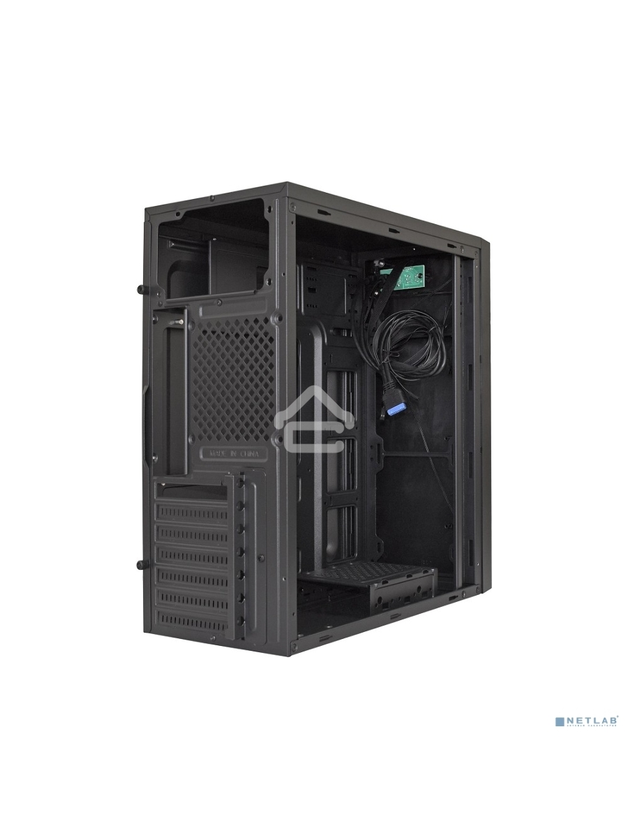 Компьютерный корпус ExeGate XP-333U черный, Miditower ATX, <XP450, Black,120mm>, 1*USB+2*USB3.0, Audio