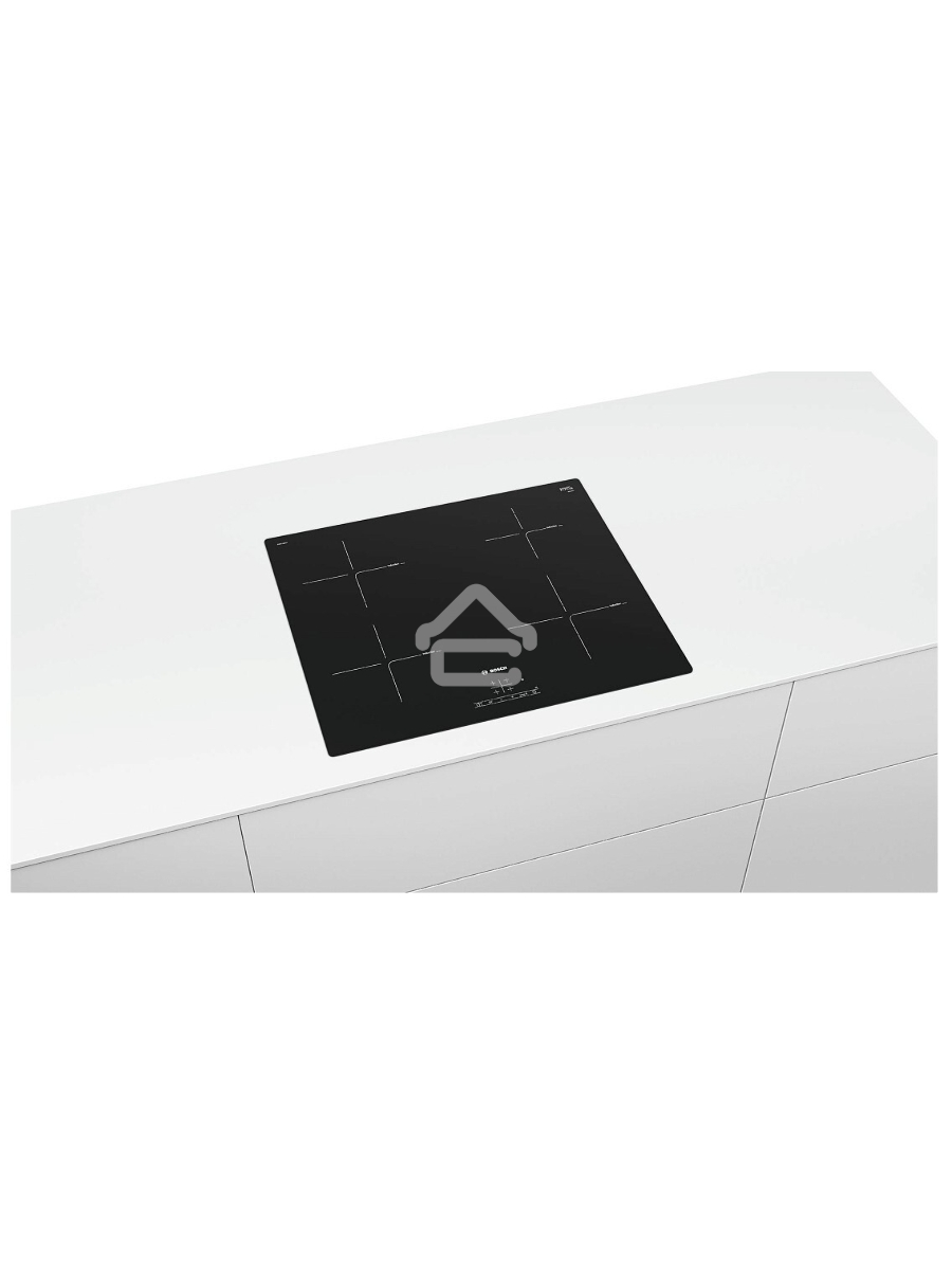 Индукционная варочная панель Bosch PUE611HC1E, 60 см, индукция,скошенные края, сенсорное управление, черный