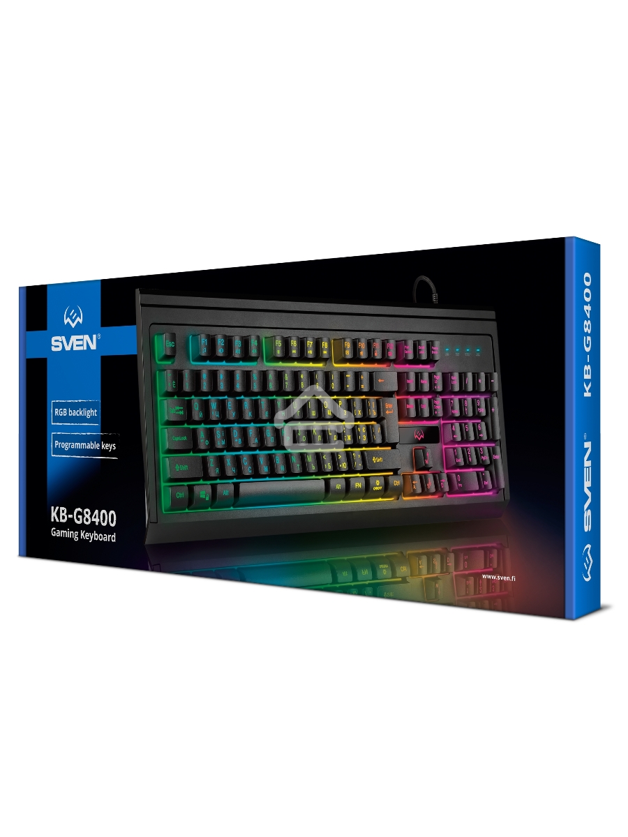 Клавиатура SVEN KB-G8400 проводная USB, черный