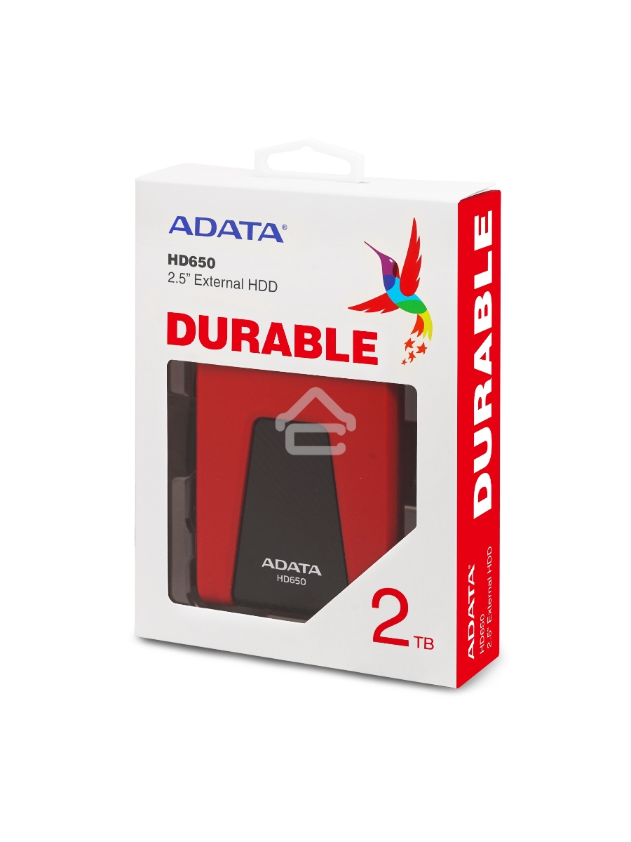 Внешний жесткий диск AData USB 3.1 2Tb AHD650-2TU31-CRD HD650 DashDrive Durable 2.5