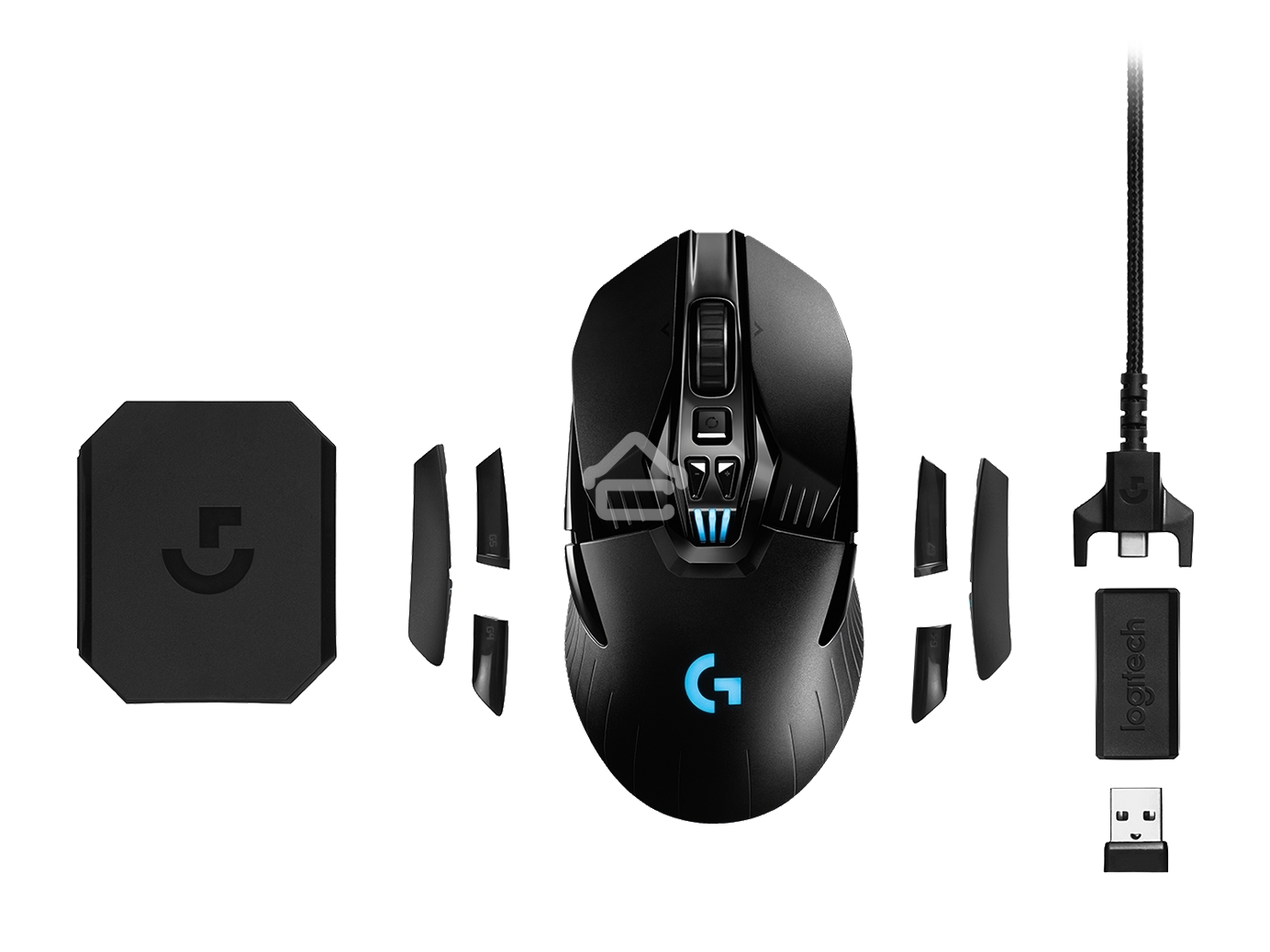 Мышь беспроводная Logitech G903 LIGHTSPEED черный, 25600 dpi, радиоканал, USB, кнопки - 11