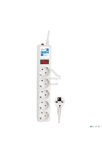 Сетевой фильтр Powercube SPG-B-6-WHITE 1.9м (5 розеток) белый (коробка)