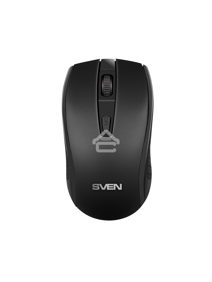 Мышь беспроводная SVEN RX-220W черный, 1600 dpi, радиоканал, USB, кнопки - 4
