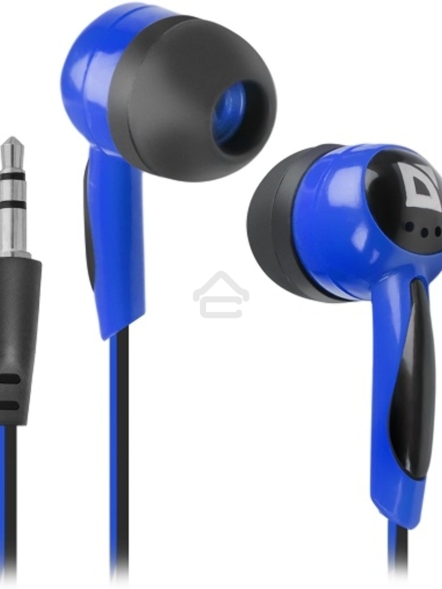 Наушники Defender Basic-604 синий кабель 1,1 м