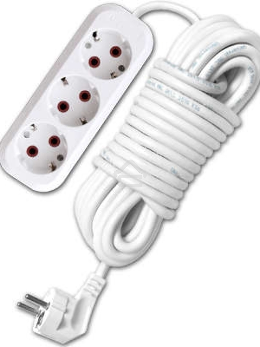Удлинитель 3х10м с заземл. 10А IP20 У10-554 ПВС 3х0.75 UNIVersal 554-10