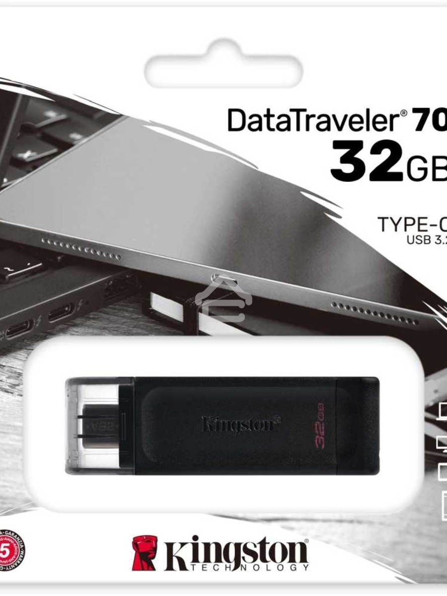 Флеш диск Kingston 64Gb DataTraveler DT70 <DT70/64GB>, USB-C 3.2 Gen 1