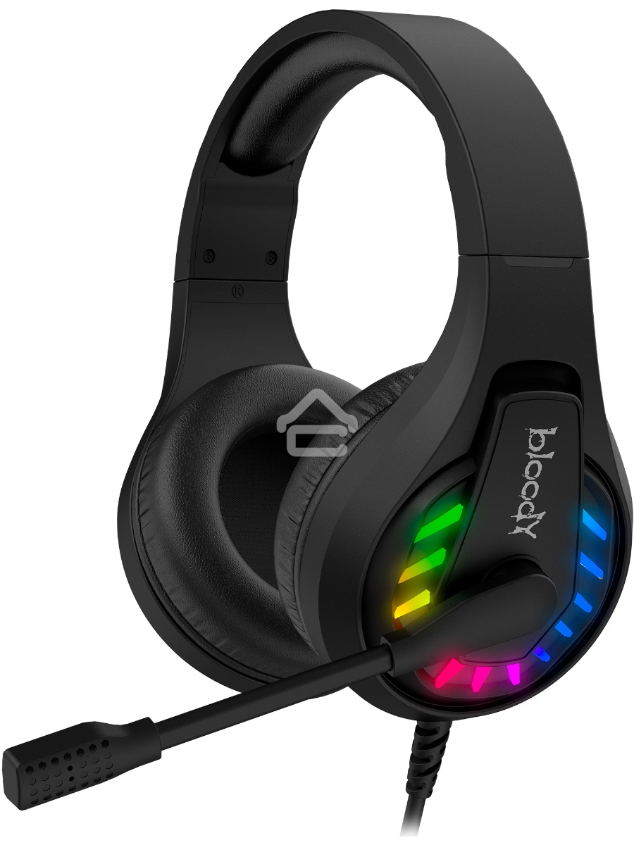 Наушники с микрофоном A4Tech Bloody G230 черный 2м накладные USB оголовье (G230)