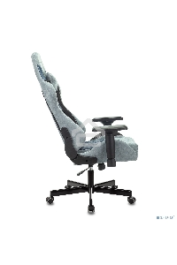 Кресло игровое Бюрократ VIKING 7 KNIGHT BL FABRIC синий текстиль/эко.кожа крестовина металл/пластик