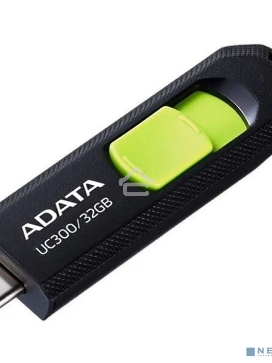 Флеш диск A-Data 32Gb Type-C UC300 ACHO-UC300-32G-RBK/GN USB3.2 черный/зеленый