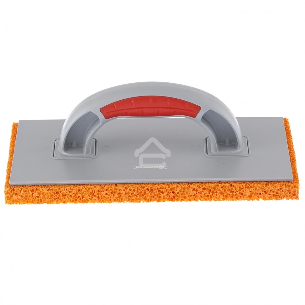 Терка пластмассовая Matrix, гидрорезиновое покрытие 18 мм, 270x130 мм, двухкомпонентная ручка