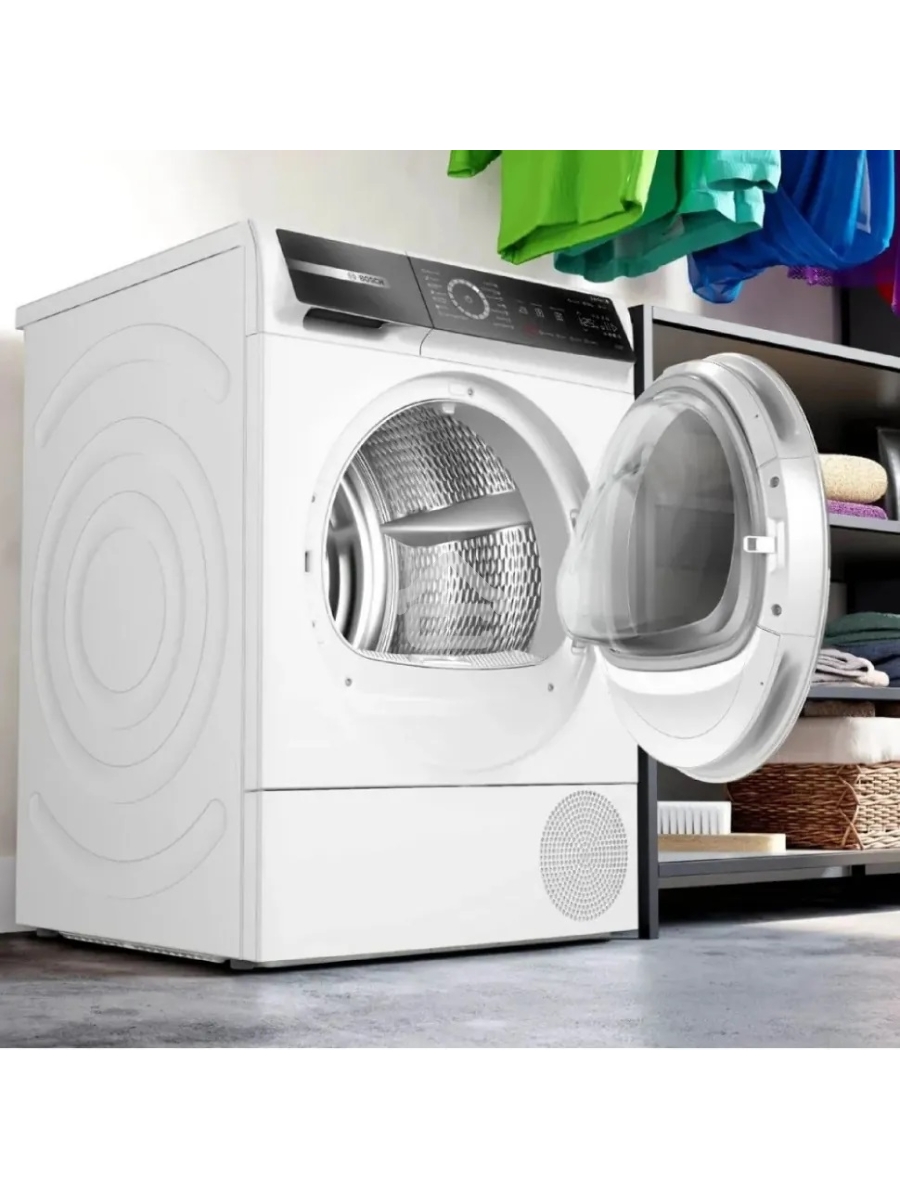 Сушильная машина Bosch WQB245B0ME белый, 9 кг, сушка - конденсационная, программ - 14, 59.8 x 84.2 x 65.1 см