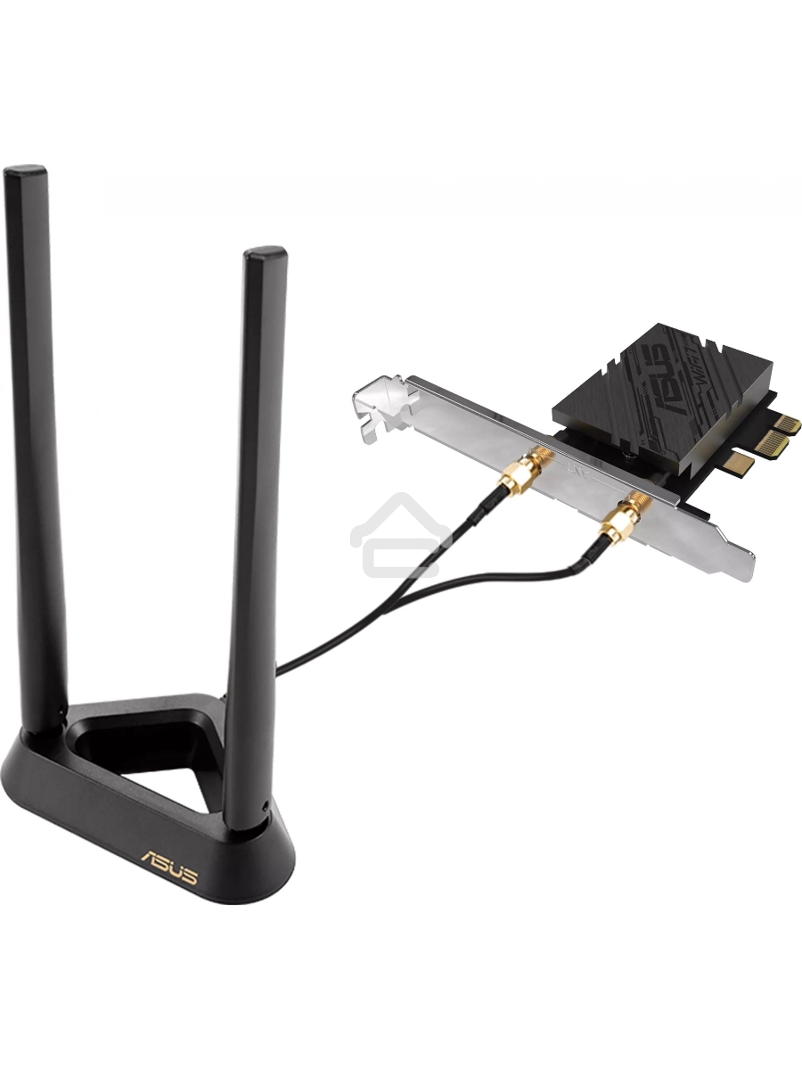 Сетевой адаптер Wi-Fi + Bluetooth Asus PCE-BE92BT BE9400 PCI Express (ант.внеш.несъем.) 2ант.