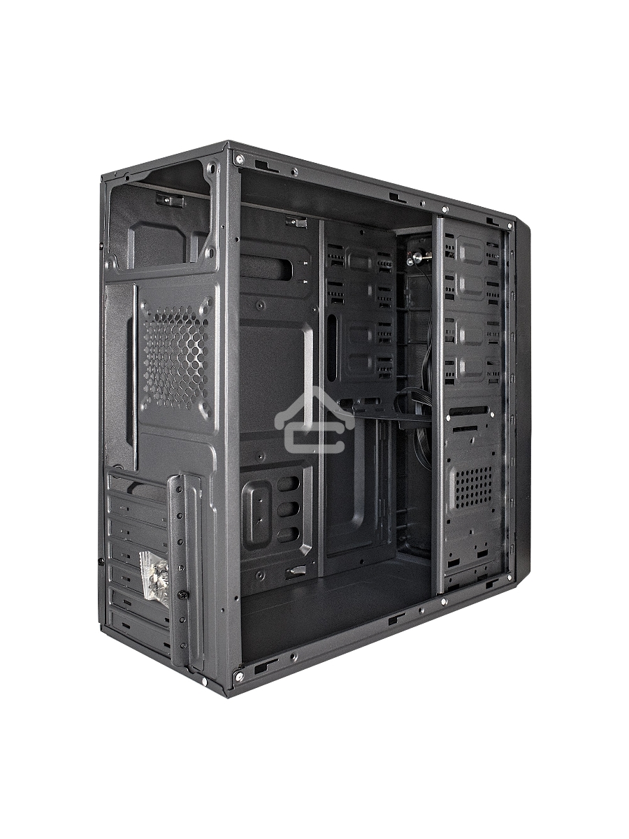 Компьютерный корпус Miditower ExeGate XP-401 Black, ATX, <без БП>, 2*USB, Audio
