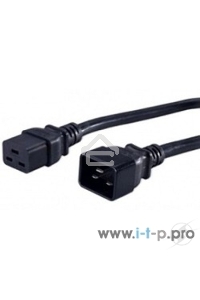 Кабель Hyperline PWC-IEC19-IEC20-1.8-BK Кабель питания IEC 320 C19 - IEC 320 C20 (3x1.5), 1.8 м