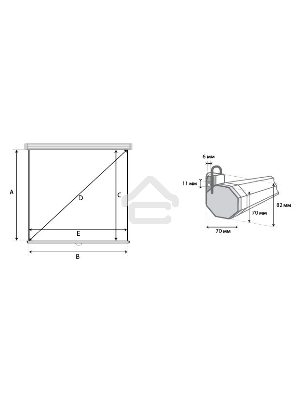 Экран Lumien 200x200см Eco Picture LEP-100103 1:1 настенно-потолочный рулонный