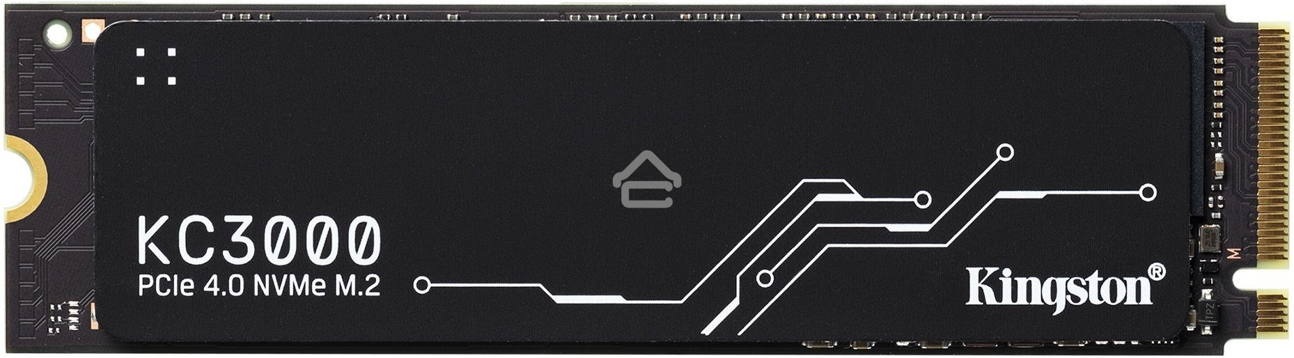 Накопитель SSD Kingston KC3000, 2Tb, PCIe 4.0 x4, M.2 2280, NVMe, R/W 7000/7000, с радиатором