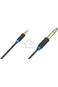 Кабель Vention аудио Jack 6,5 mm M/ 3,5 M - 1 м