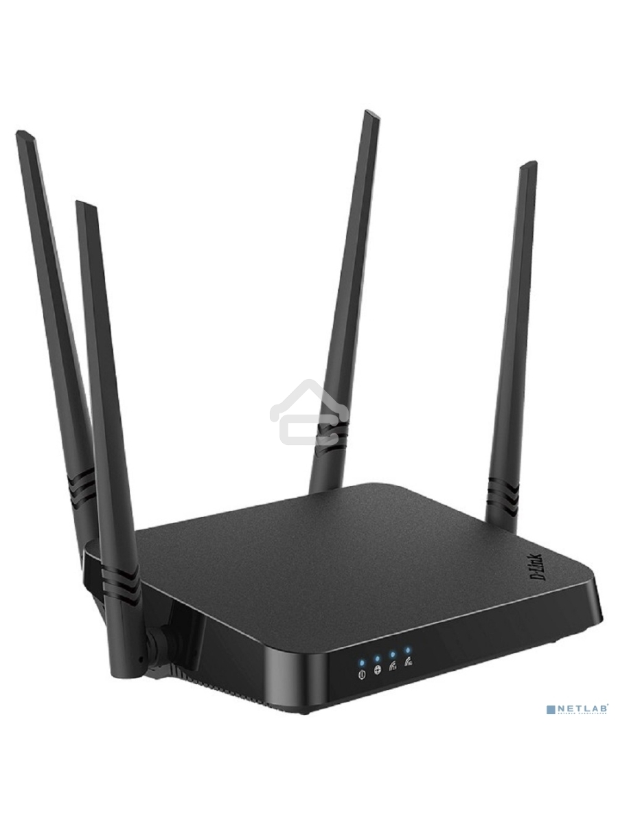 Роутер D-Link DIR-822/RU/E1A, Wireless AC1200 Dual-Band Router with 1 10/100Base-TX WAN port and 4 10/100Base-TX LAN ports.802.11b/g/n compatible, 802.11AC up to 866Mbps,1 10/100Base-TX WAN port, 4 10/100B