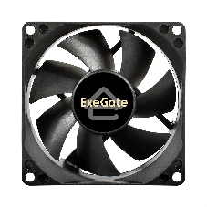 Вентилятор для корпуса ExeGate ExtraSilent ES08025B3P черный, 80 мм, 2000 об/мин, 19 дБ, 3 pin