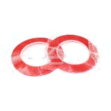 Скотч двусторонний прозрачный 3M с красной защитной лентой ширина 2 мм 25 м 2 шт. 112203