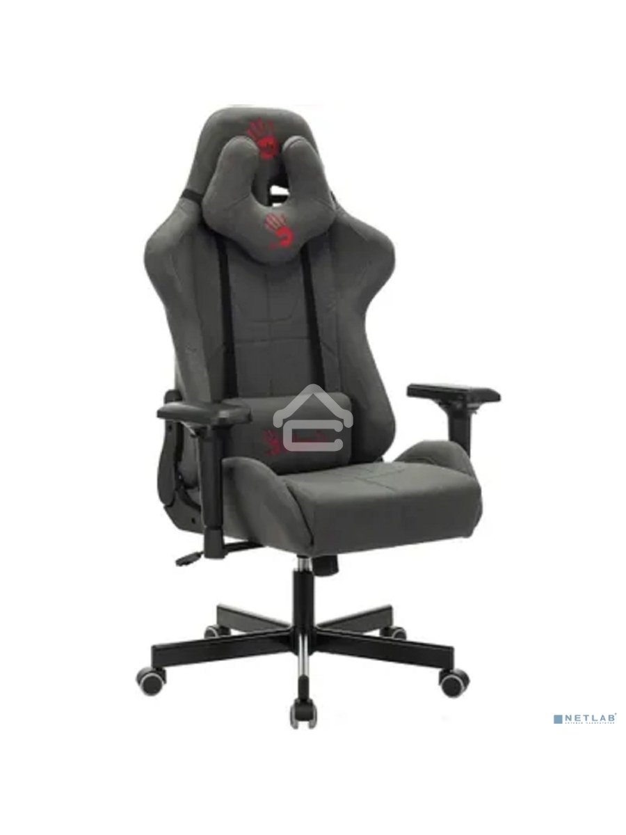 Кресло игровое A4Tech Bloody GC-700, серый, крестовина пластик
