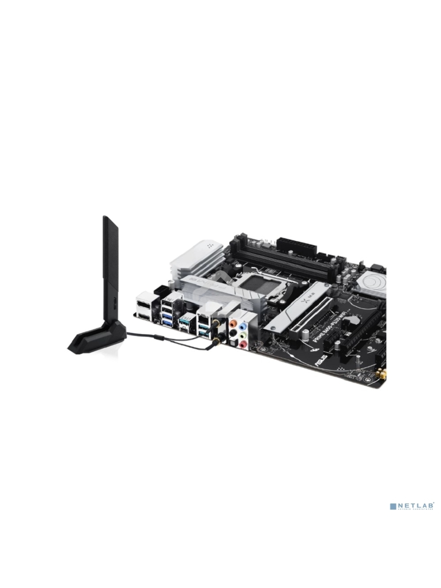 Материнская плата ASUS PRIME B650-PLUS WIFI, AM5, AMD B650, 4xDDR5, 4xSATA, 2xM.2, 1xPCIe 4.0 x16, 2xPCIe 4.0 x1, 1xDP, 1xHDMI, 1x2.5Gb LAN, Wi-Fi 6E, Bluetooth 5.3, 4xUSB-A 10Gbps, 2xUSB-A 5Gbps, 2xUSB-A 2.0, 5x3.5 мм, 7.1, ATX