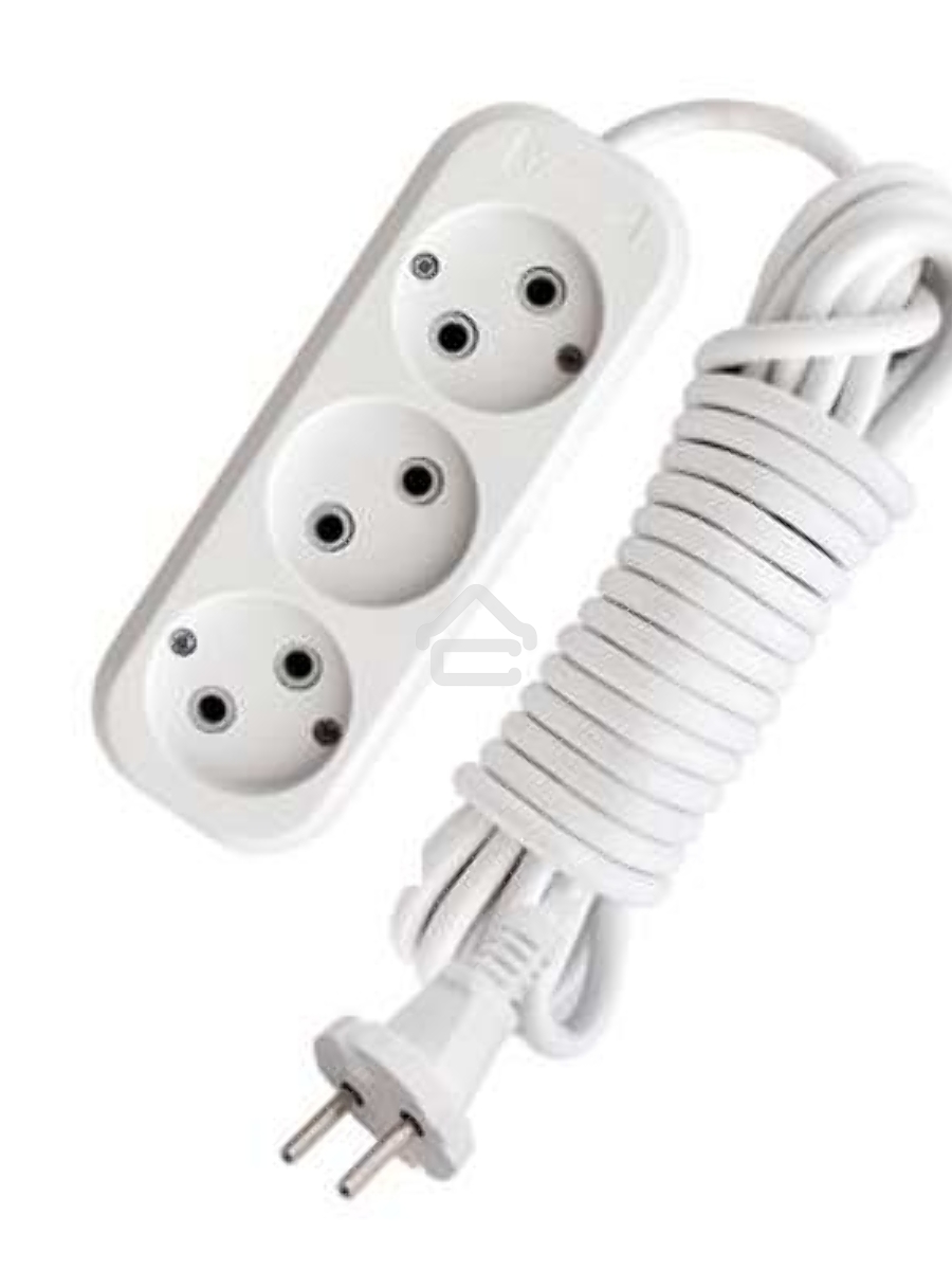 Удлинитель 3х10м без заземл. 10А IP20 Е-203 АБС-пл. ПВС 2х0.75 UNIVersal 9631967