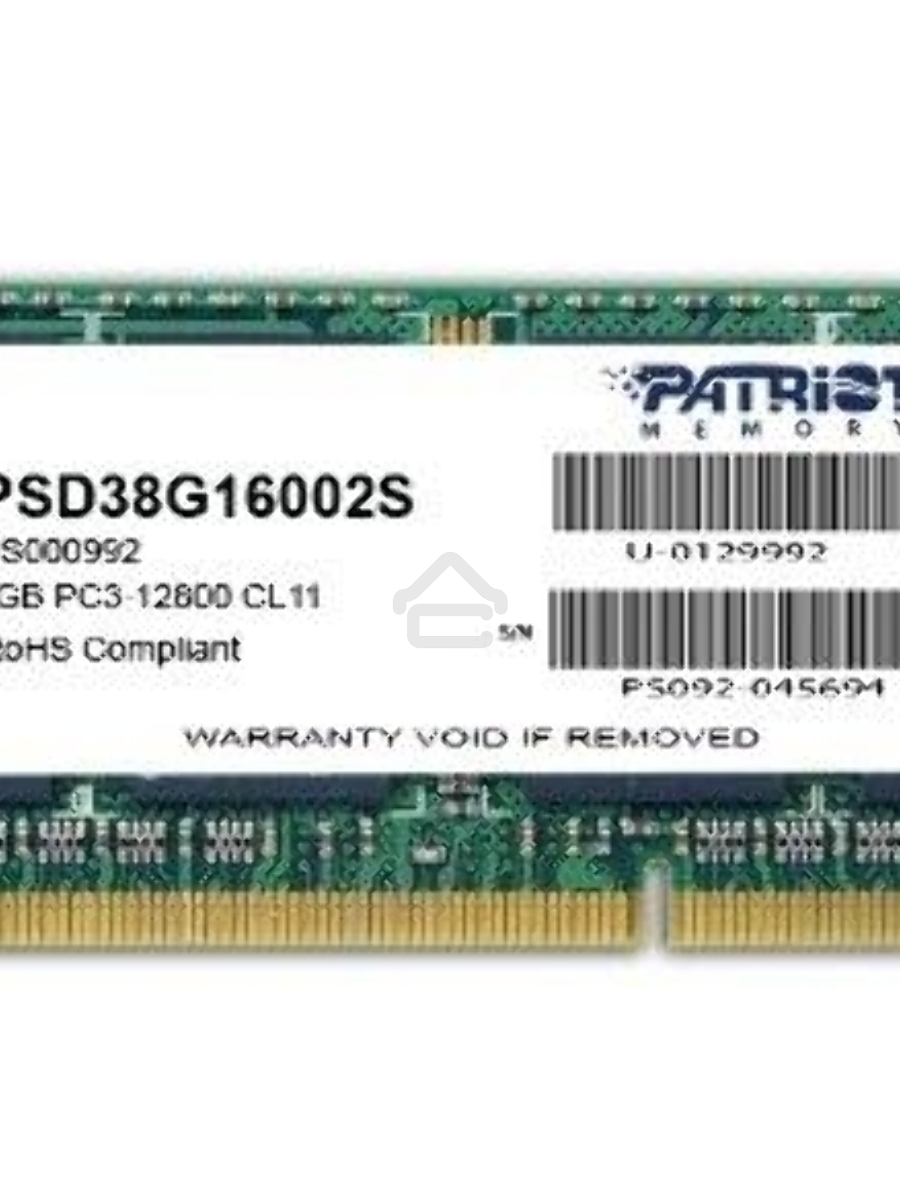 Оперативная память Patriot, DDR3, 8GB (1x8 GB), 1600 MHz, CL11, SO-DIMM