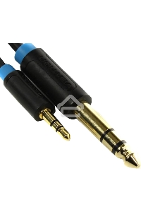 Кабель Vention аудио Jack 6,5 mm M/ 3,5 M - 1 м