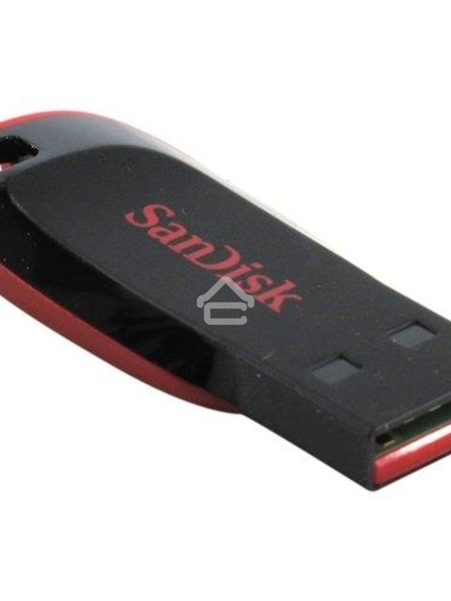 Флеш диск Sandisk 32Gb Cruzer Blade SDCZ50-032G-B35 USB2.0 черный/красный