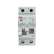 Выключатель автоматический дифференциального тока (C) Averes DVA-6 1P+N 40А/30мА тип АС 6кА