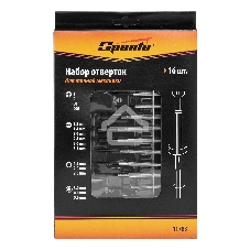 Набор отверток Sparta для точной механики, 16 шт.