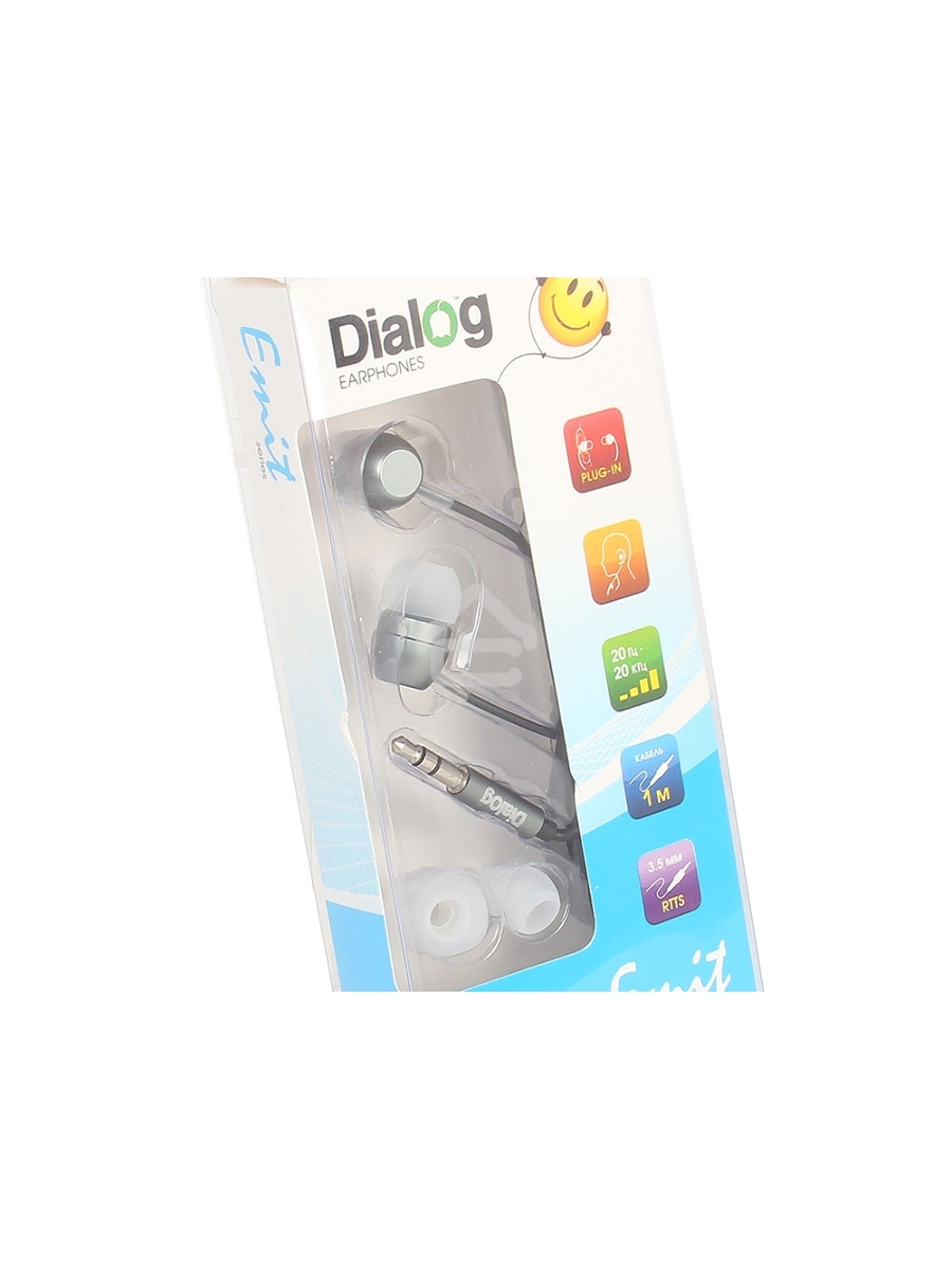 Наушники EP-F57 GREY Dialog серый