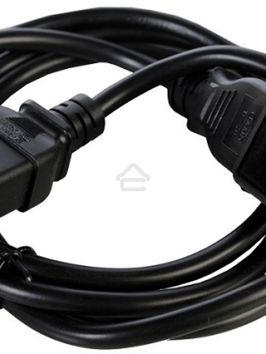 Шнур питания ЦМО с заземлением IEC 60320 C19/IEC 60320 C20, 16А/250В (3x1,5), длина 3 м. (R-16-Cord-C19-C20-3)